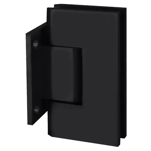 CRL V1E074MBL Matte Black Vienna 074 Series Wall Mount Short Back Plate Hinge