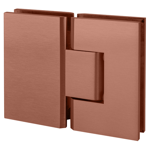 Brushed Copper Vienna 180 Series Glass-to-Glass Hinge