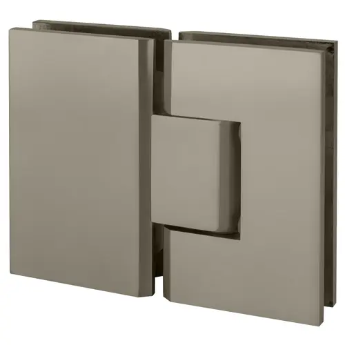 Satin Nickel Vienna 180 Series Glass-to-Glass Hinge