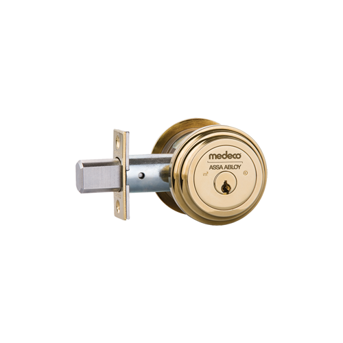 Medeco Security Locks 11R603-T-24-DLS KIT - M3 Single Cylinder Residential Deadbolt, 2-3/8" Backset, 6-Pin, DL Keyway, Sub-Assembled, UL437 Grade 1, Dark Bronze/Clear Coat 24