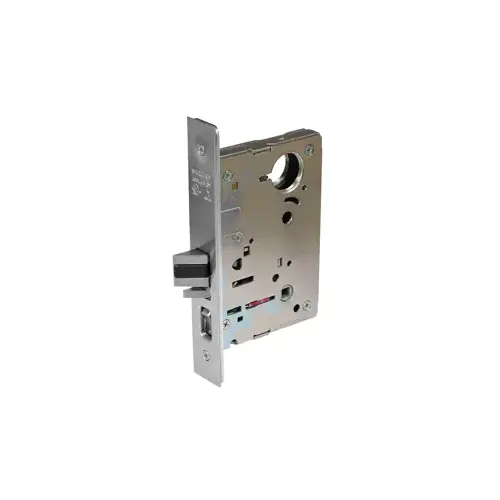 KIT - Apartment Corridor Mortise Lock with Deadbolt, LNL - LN Rose x L Lever, LA Keyway 1-Bitted, ADA Extra Large Thumbturn, Grade 1, 626/26D Satin Chrome