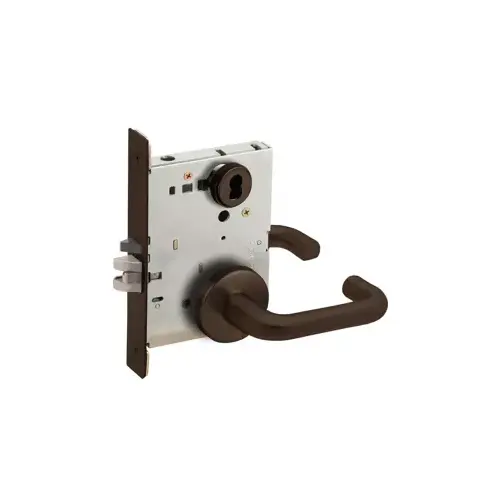 Lock Mortise Lock Dark Oxidized Satin Bronze Oil Rubbed