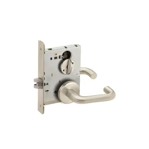 Privacy with Coin Turn Mortise Lock with 03 Lever and B Rose Satin Chrome Finish