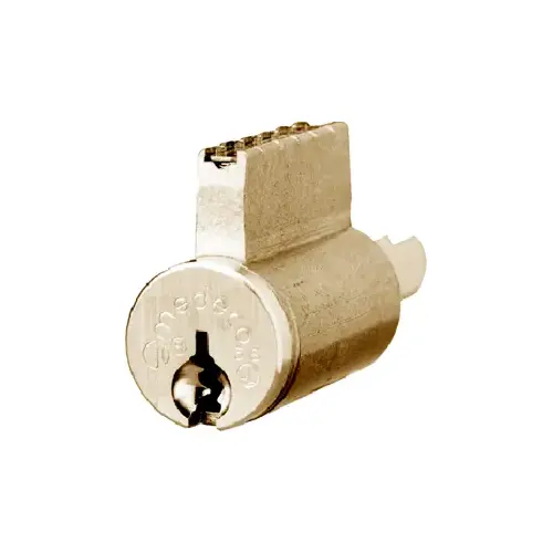 Biaxial Key-In-Knob/Key-in-Lever Cylinder for Knob/Lever Schlage/Arrow, 6-Pin, G3 Keyway, Pinned with 2 Keys, Bright Brass 05