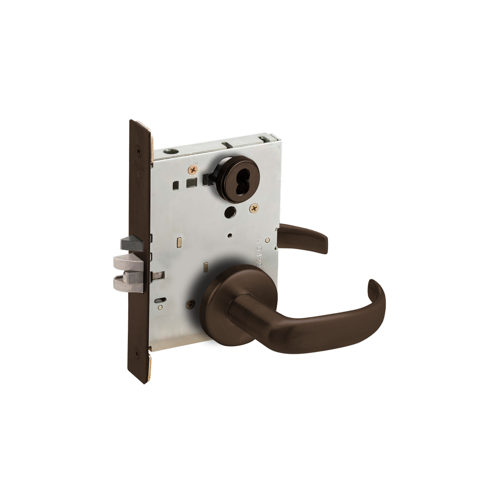 Mortise Lock Dark Oxidized Satin Bronze Oil Rubbed