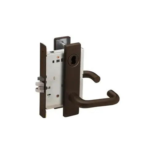 Mortise Lock Dark Oxidized Satin Bronze Oil Rubbed