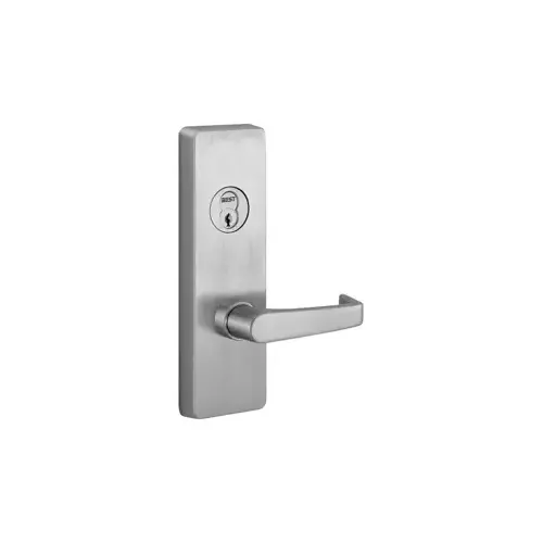 Right Hand Reverse Key Retracting Latchbolt Exit Trim with C Lever Satin Stainless Steel Finish