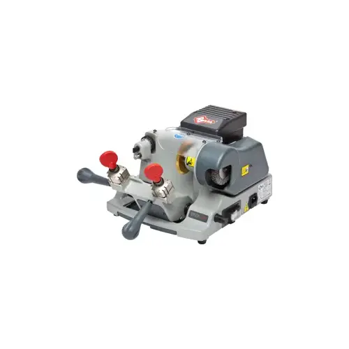 Kaba Ilco SPEED 045 Manual Key Duplicator, Basic Duplicator for any Key Cutting Outlet, Four sided, Nickel Plated Jaws for Clamping, TiN (Titanium Nitride) Coated Cutter, Nylon Deburring Brush