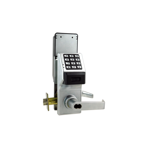 Pushbutton/Keypad Cylindrical Locks with Proximity Trim Satin Chrome