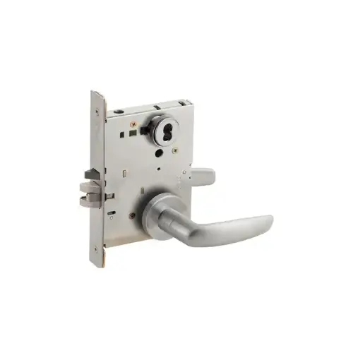 KIT - 17B Classroom Mortise Lock, Small Format IC (SFIC), Less Core, 626/US26D Satin Chrome