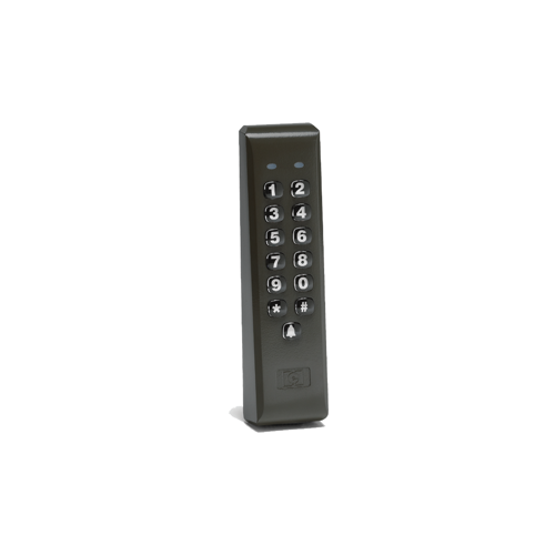 Indoor / Outdoor Mullion Mounted Weather Resistant Keypad with 120 Users Bronze Finish