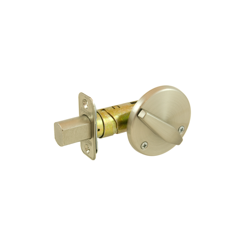 Grade 2 Turn Only Deadbolt with 12287 Latch and 10094 Strike Satin Nickel Finish