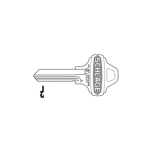 Schlage Lock Company 35-002C000 Do not Duplicate Schlage Everest Key Blank Master Groove C000