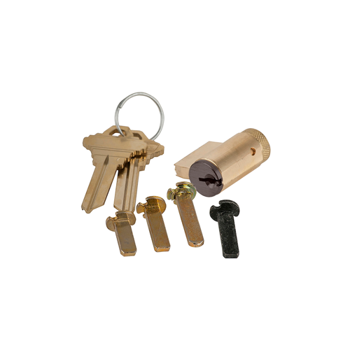 Key-in-Lever Cylinder, 6-pin, C123 Keyway, Keyed Different, 2 Keys, Aged Bronze Finish, Non-handed Aged Bronze