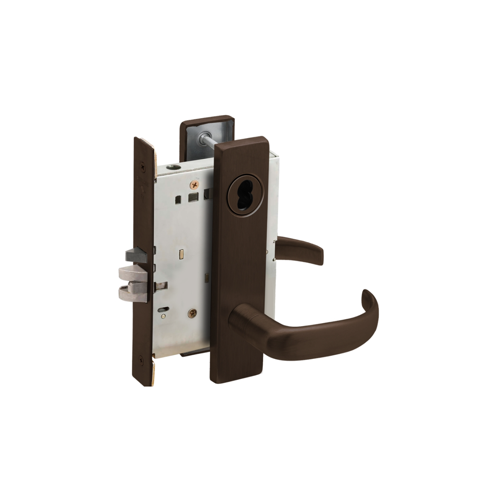 Mortise Lock Dark Oxidized Satin Bronze Oil Rubbed