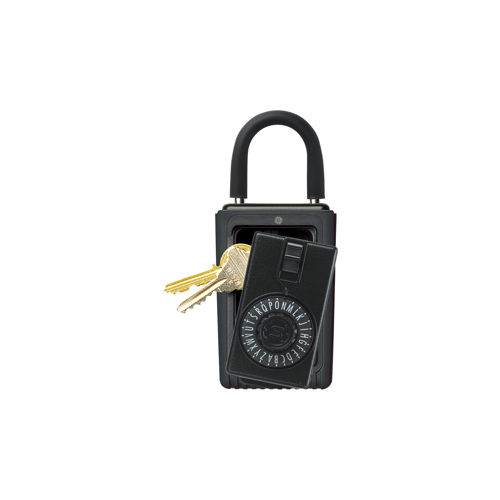 Keysafe Portable 3-Key Spin Dial, Black, Clamshell