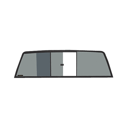 CRL ETRV880S Tri-Vent Three Panel Slider with Solar Glass for 1988-2000 Chevy/GMC C/K Trucks