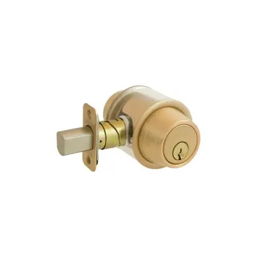 Grade 2 Double Cylinder Deadbolt with C Keyway with 12287 Latch and 10094 Strike Satin Bronze Finish