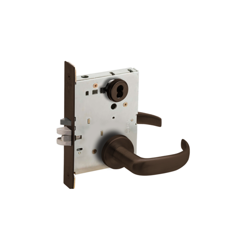 Mortise Lock Dark Oxidized Satin Bronze Oil Rubbed