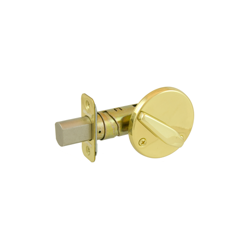 Grade 2 Turn Only Deadbolt with 12287 Latch and 10094 Strike Bright Brass Finish