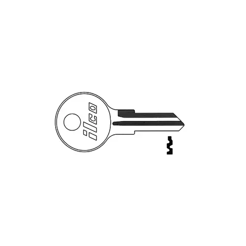 Illinois Utility Blank Key Silver