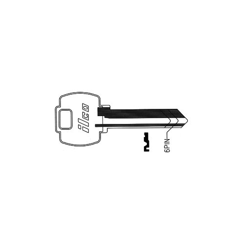 Falcon KB1573H Blank Key Silver