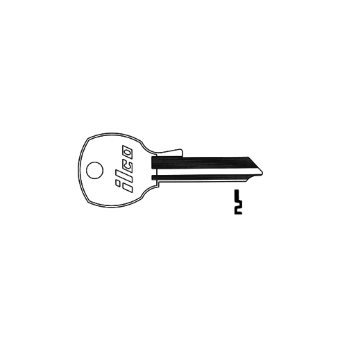 KEYBLANK ILCO KEY BLANK NICKEL PLATED - pack of 10