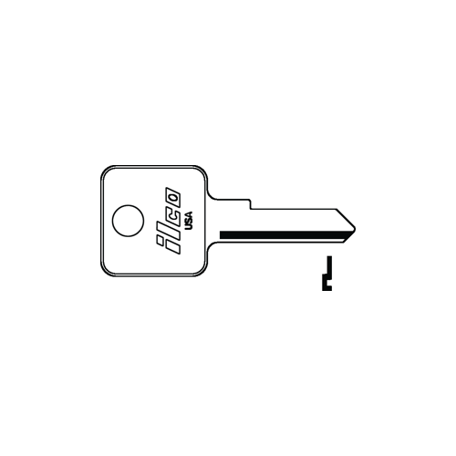 ILCO KEY BLANK NP ILCO KEY BLANK NICKEL PLATED - pack of 10