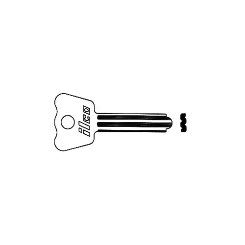 KEY BLANK ST KEYBLANK STEEL KEY WITH NICKEL FINISH - pack of 10