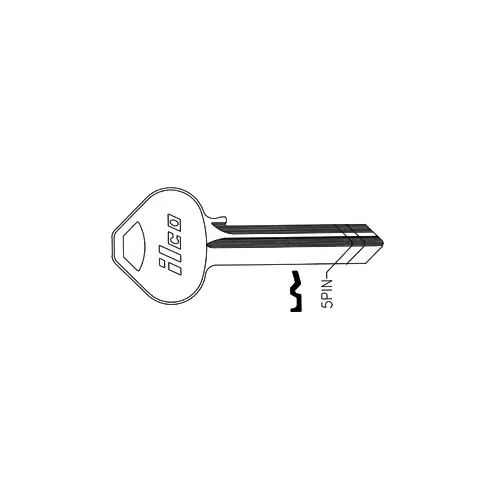 1011D4 KEYBLANK NP KEY BLANK NICKEL PLATED