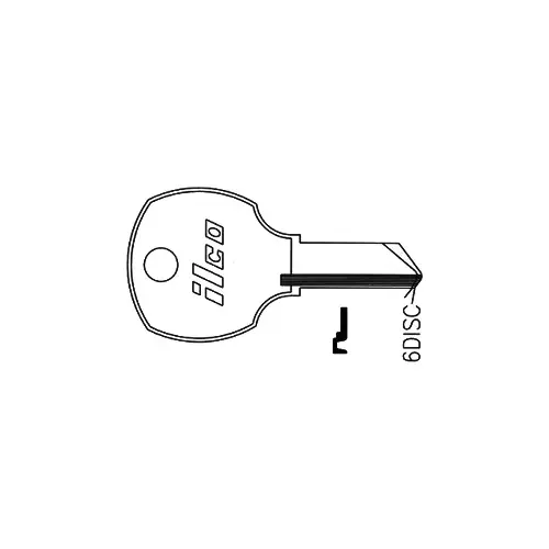 National Cabinet D8788 Blank Utility Key Silver - pack of 10