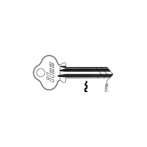 ILCO KEY BLANK KEY BLANK NICKEL PLATED