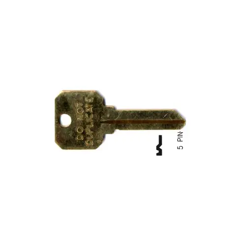 SC8 DND 5-PIN KEY BLANK BR 5-PIN KEY BLANK INCISED DO NOT DUPLICATE SCHLAGE E KEYWAY BRASS - pack of 10