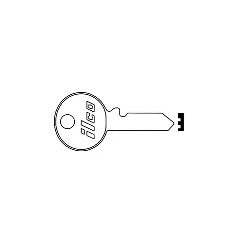 KEY BLANK NP KEY BLANK NICKEL PLATED - pack of 10