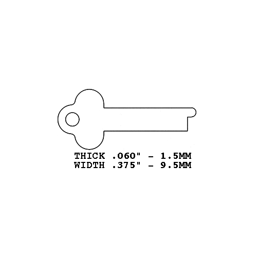 Key Blank - pack of 10