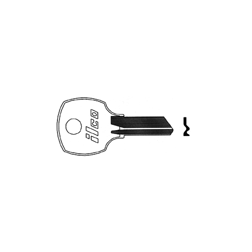 National Blank Utility Key Silver - pack of 10