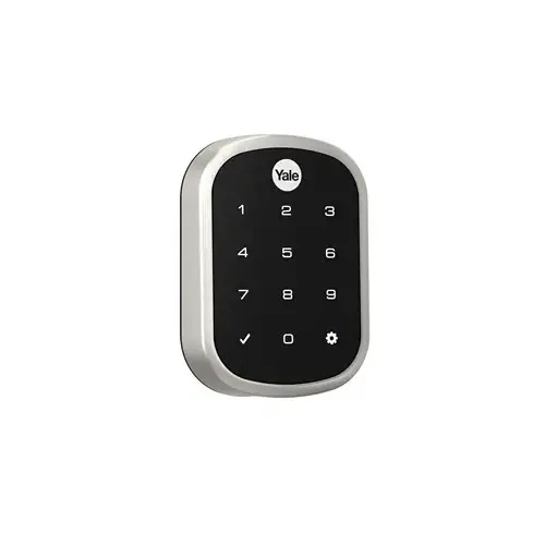 Key Free Assure Touchscreen Stand Alone Deadbolt Satin Nickel Finish