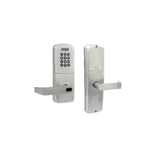 KIT - Keypad Networked Hardwired Office/Classroom Mortise Lock, Rhodes Lever with SFIC Prep (Small Format IC Core not Included), Satin Chrome 626