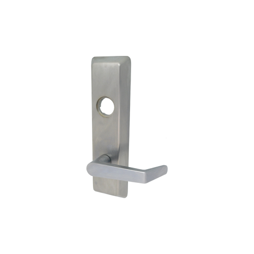 Yale Security Inc AU626F630-LC-RHR Exit Trim - 7100 Series Classroom/Storeroom Lever x Escutcheon, Augusta Lever, Less Cylinder, Free-Wheeling, Right Hand Reverse, Grade 1, Stainless Steel 630/US32D