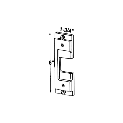 Faceplate for 7000 Strike Satin Stainless Steel Finish