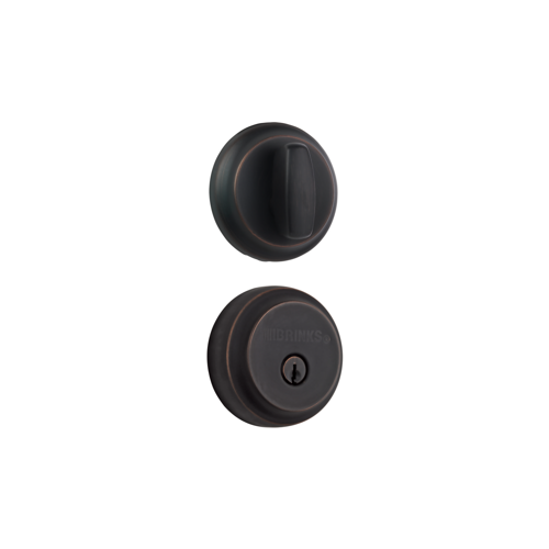 Brinks Home Security 23061-150-ISO Single Cylinder Almarrion Deadbolt, Tuscan Bronze