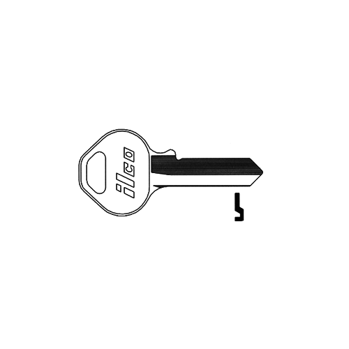 Union West Blank Utility Key Silver