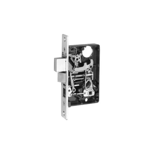 Vestibule Mortise Body Only, for Handlesets, 2-1/2" Backset, Deadbolt and Latch, Front 1-1/16 x 7-5/8", Grade 2, Bright Brass US3/605