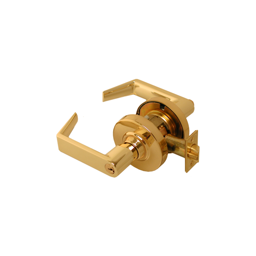 ND Series Bright Brass Entrance Function Door Lever