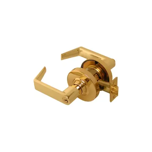 ND Series Bright Brass Entrance/Office Function Door Lever