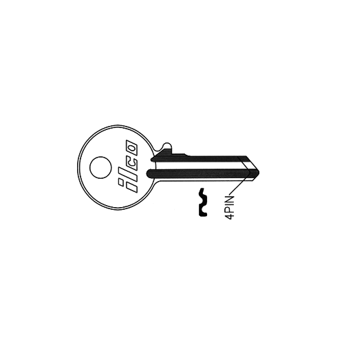 Yale 4-Pin Blank Key Silver - pack of 10