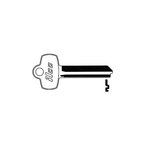 Arrow 1D Blank Key Silver - pack of 10