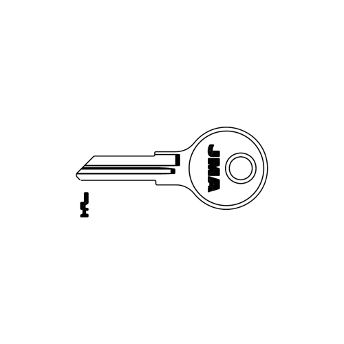 Chicago K101 Blank Utility Key Silver - pack of 10