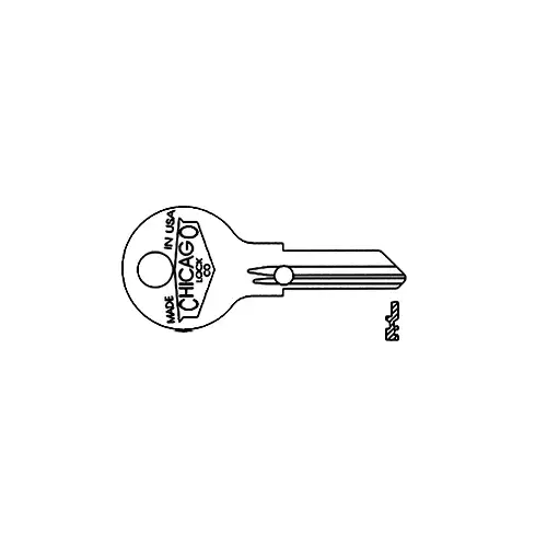 Compx Security DK-102-H ORIGINAL KEYBLANK K102H Brass