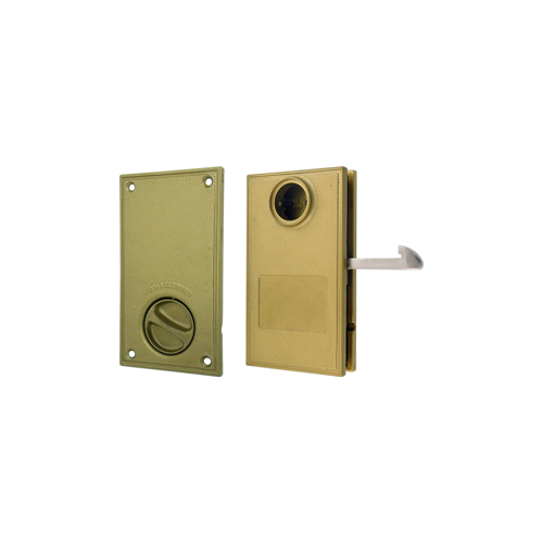 Marks Hardware W3810 Sliding Gate Lockset, Single Cylinder, .950" Hook Gap, 5/8" Channel Size, Reversible Handing, Bronze Powder Coat